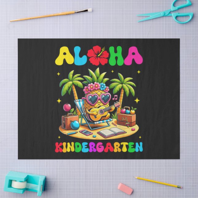 Aloha Kindergarten Pineapple Hawaii Back to School Tissue Paper (Craft)