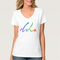 Aloha Lettering Tropical Hawaii Hawaiian Love