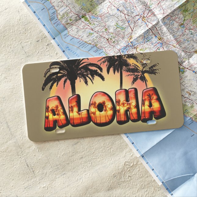 Aloha License Plate (In Situ)