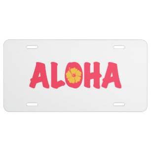 Aloha License Plate