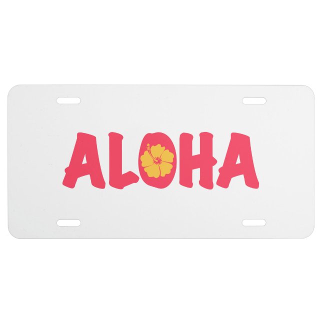 Aloha License Plate (Front)