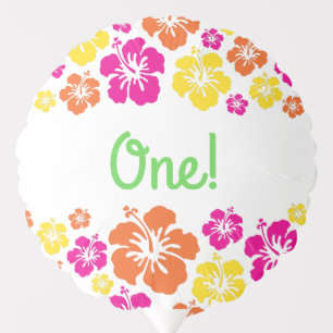 Aloha Luau Birthday Party Balloon