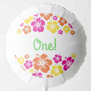 Aloha Luau Birthday Party Balloon