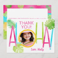 Aloha Luau Birthday Tropical Photo