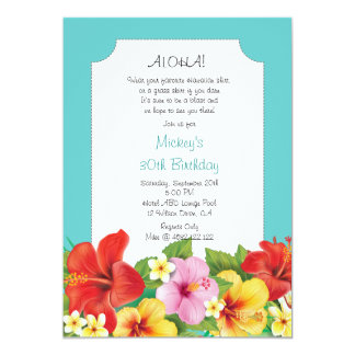 Hawaiian Shirt Party Invitations 8