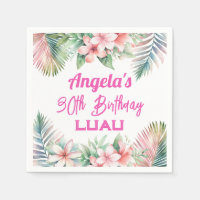 Aloha Luau Tropical Adult Birthday