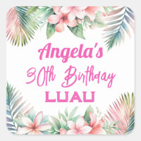 Aloha Luau Tropical Adult Birthday