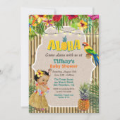 Aloha Luau Tropical Baby Shower Invitation (Front)