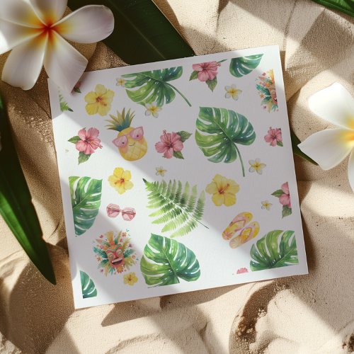 Aloha Luau Tropical birthday party  Napkins