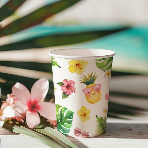 Aloha Luau Tropical birthday party  Paper Cups