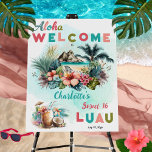 Aloha Luau Tropical Island Beach Sweet 16 Party Foam Board<br><div class="desc">Celebrate  your Sweet 16 Birthday tropical style with this tropical floral adorned island beach "Aloha" "Luau".  Whether you are planning a bash at the beach or in your backyard,  this design is sure to get the island vibe going.</div>