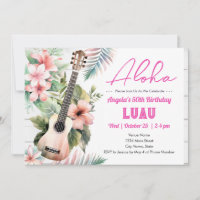 Aloha Luau ukulele 50th Birthday