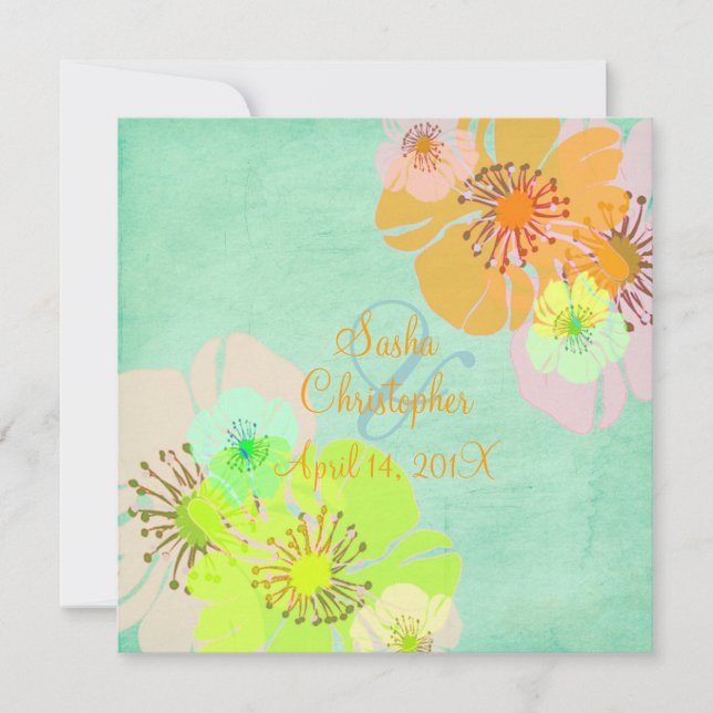 Aloha/Luau  Wedding Invitations (Front)