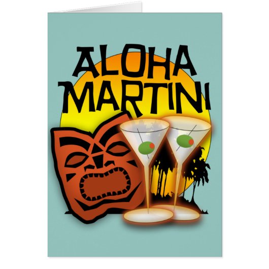 Aloha Martini Cards (Front)