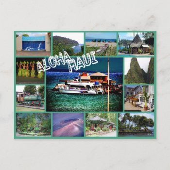 Aloha Maui Postcard by fredsredt at Zazzle