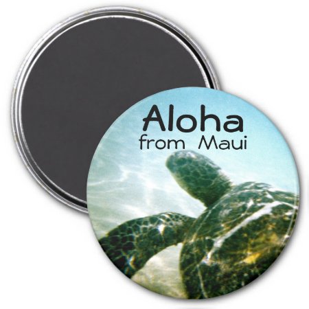Aloha Maui Sea Turtle Magnet