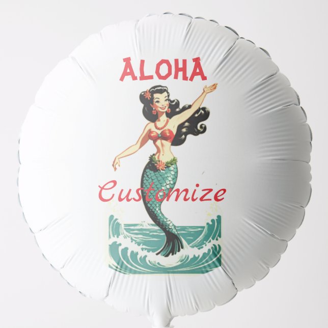 Aloha Mermaid Thunder_Thunder_Cove Balloon (Front)