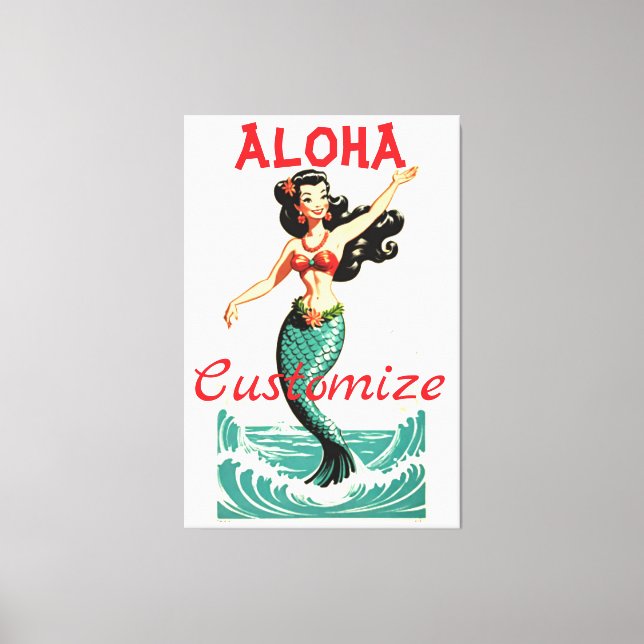 Aloha Mermaid Thunder_Thunder_Cove Canvas Print (Front)