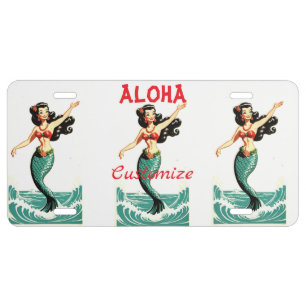 Aloha Mermaid Thunder_Thunder_Cove License Plate