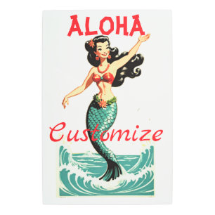 Aloha Mermaid Thunder_Thunder_Cove Metal Print