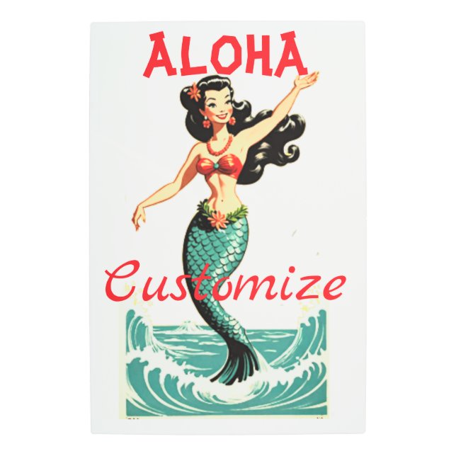 Aloha Mermaid Thunder_Thunder_Cove Metal Print (Front)