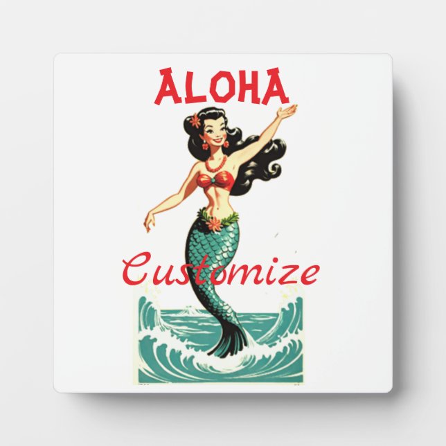 Aloha Mermaid Thunder_Thunder_Cove Plaque (Front)