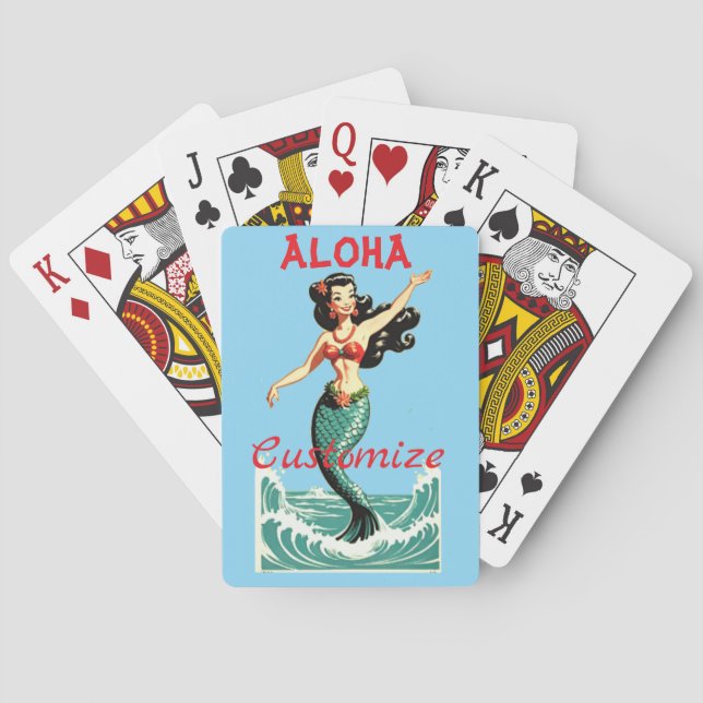 Aloha Mermaid Thunder_Thunder_Cove Poker Cards (Back)
