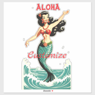 Aloha Mermaid Thunder_Thunder_Cove Sticker