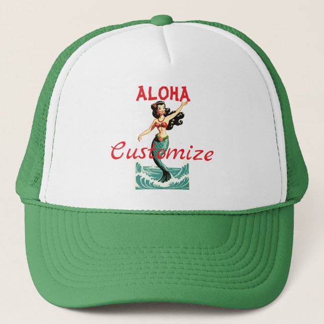 Aloha Mermaid Thunder_Thunder_Cove Trucker Hat (Front)