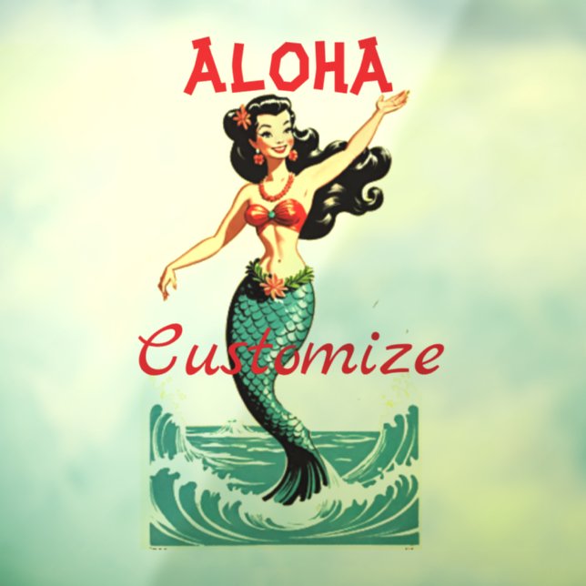 Aloha Mermaid Thunder_Thunder_Cove Window Cling (Sheet 3)