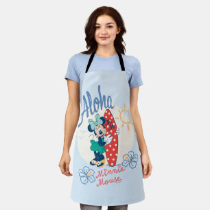 Aloha Minnie Mouse Surf Style Apron