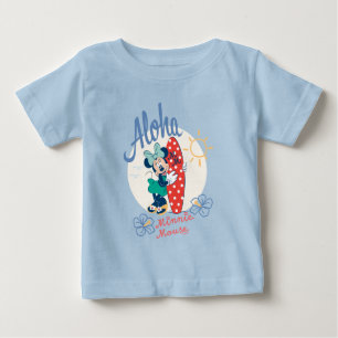 Aloha Minnie Mouse Surf Style Baby T-Shirt