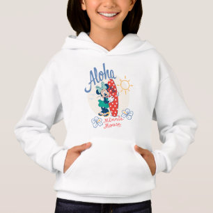 Aloha Minnie Mouse Surf Style Hoodie