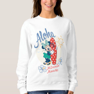 Aloha Minnie Mouse Surf Style Sweatshirt