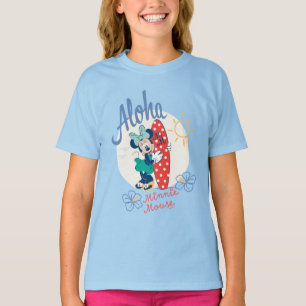 Aloha Minnie Mouse Surf Style T-Shirt