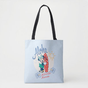 Aloha Minnie Mouse Surf Style Tote Bag
