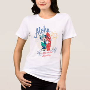 Aloha Minnie Mouse Surf Style Tri-Blend Shirt