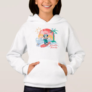 Aloha Minnie Mouse Tropical Surf Hoodie