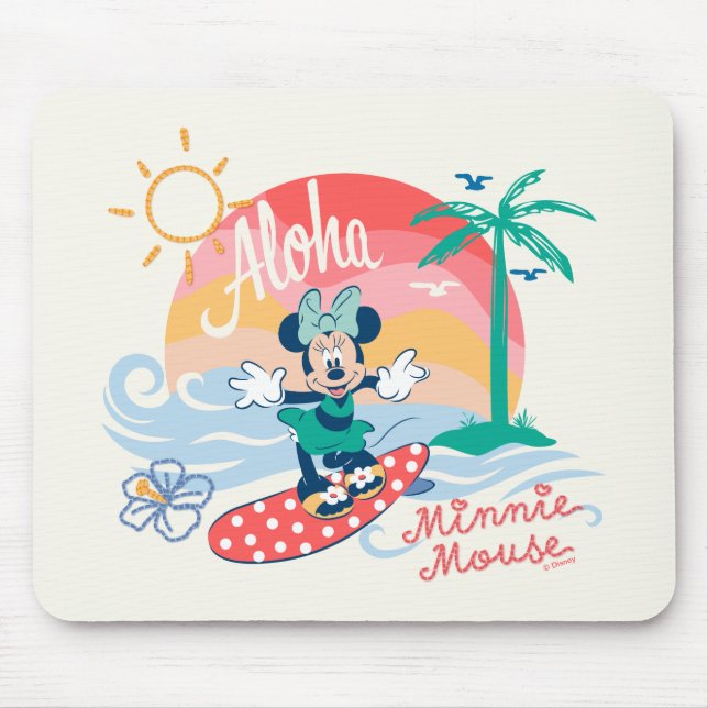 Aloha Minnie Mouse Tropical Surf Pad (Front)