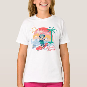 Aloha Minnie Mouse Tropical Surf T-Shirt