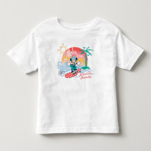 Aloha Minnie Mouse Tropical Surf Toddler T-shirt