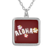Sterling Silver Necklace-Hawaiian Aloha Sterling Silver