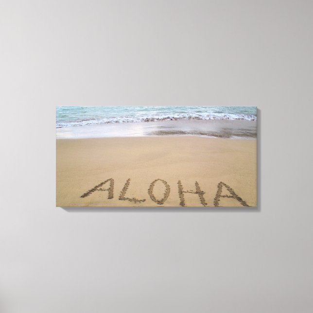 Aloha on the Beach Canvas Print (Front)