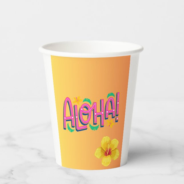 Aloha Paper Cups (Front)
