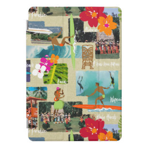 Aloha Paradise Hawaiian Vintage Postcard iPad Pro Cover