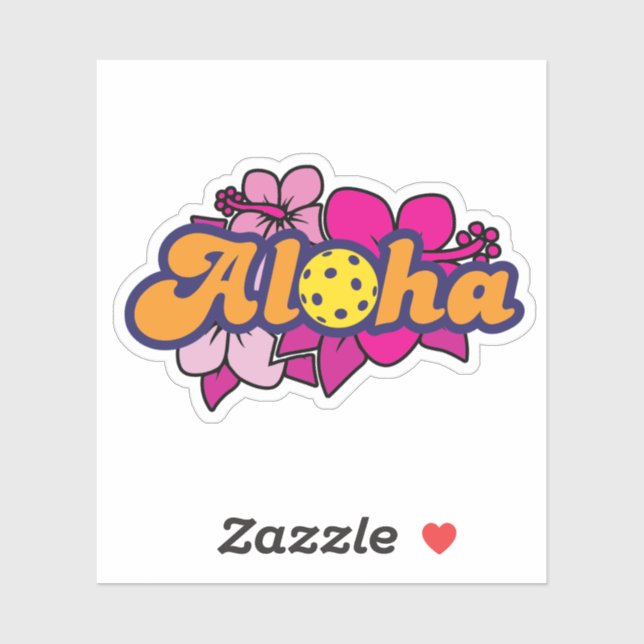 Aloha Pickleball Sticker (Sheet)