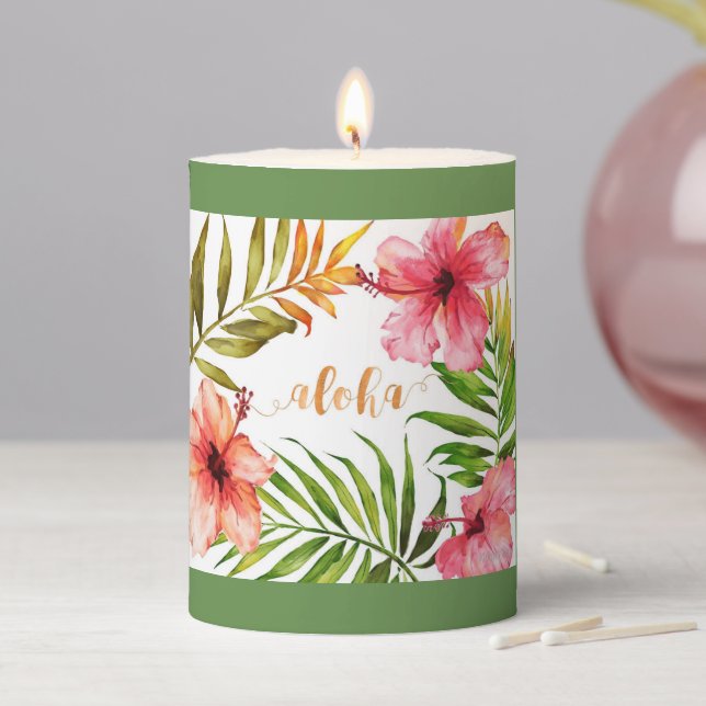 Aloha pillar candle (In Situ)