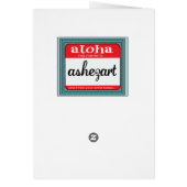 Aloha Pineapple Card (Back)