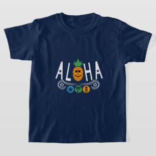 Aloha Pineapple Design - Kids' Basic T-Shirt