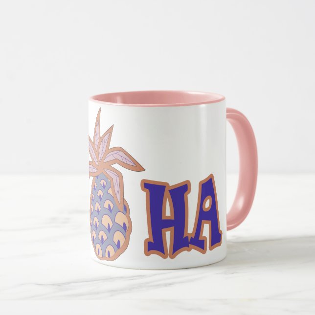 ALOHA PINEAPPLE MUG (Front Right)
